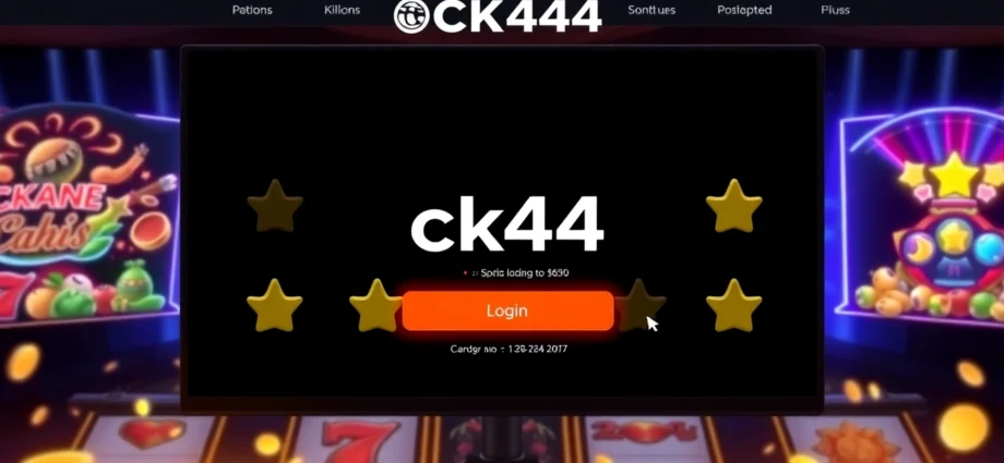 Click here for quick ck444 login access on a sleek, user-friendly gaming platform with vibrant visuals and intuitive design.