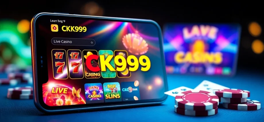 Screenshot of the ck999 app in action featuring slots and live casino games for seamless online betting experience.