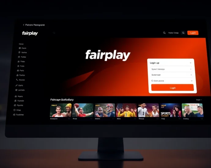 Fairplay login screen showcasing India’s top sports betting site with easy sign-in and vibrant interface for seamless access.
