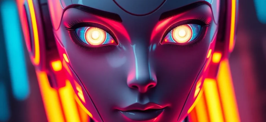 An engaging graphic depicting an ai girlfriend app interface with a realistic virtual partner, highlighting personalized chat features for visual accessibility.