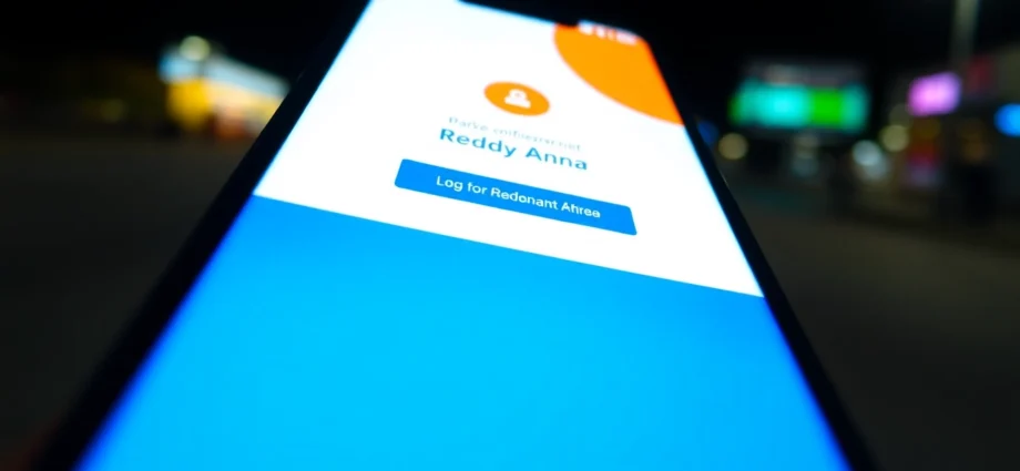 Reddy Anna Login screen on a mobile device, showcasing secure access to sports betting platform with clear interface and login fields, highlighting ease and security for users.