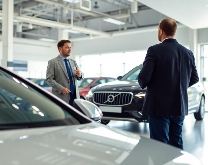 Professional team evaluating a car for compro auto torino in contanti with detailed inspection