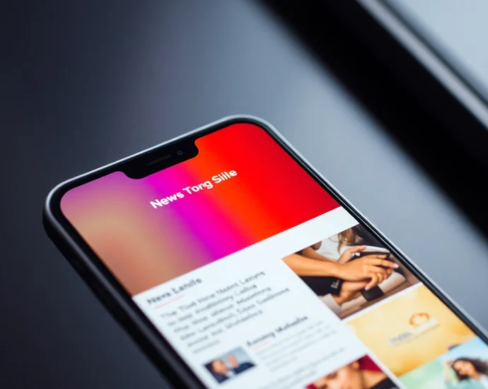 India News updates displayed on a modern smartphone with vibrant visuals and sleek design