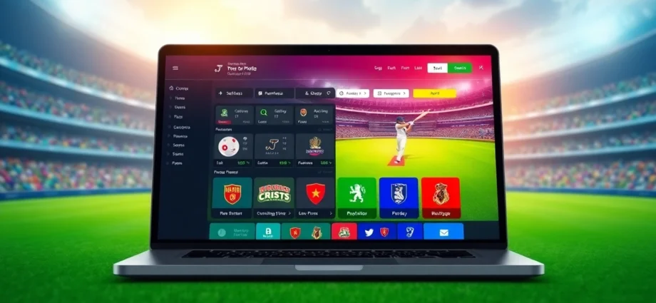 Cricbet99 com online sports betting platform showcasing cricket and casino games in a modern