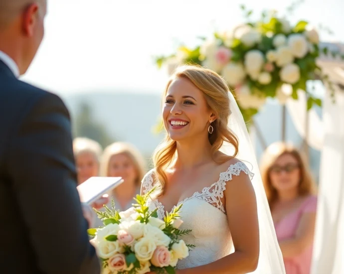 Skilled eskuvo fotos photographing couple during outdoor ceremony capturing candid joyful